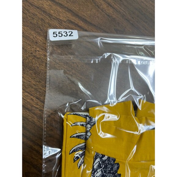 Ann Taylor Womens Yellow Pineapple Print Cotton Spandex Midi Skirt Size 0P - Picture 9 of 9